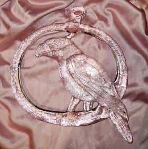 VTG Kosta Boda Parrot Bird Suncatcher Bertil Vallien Hanging Clear Art Glass 